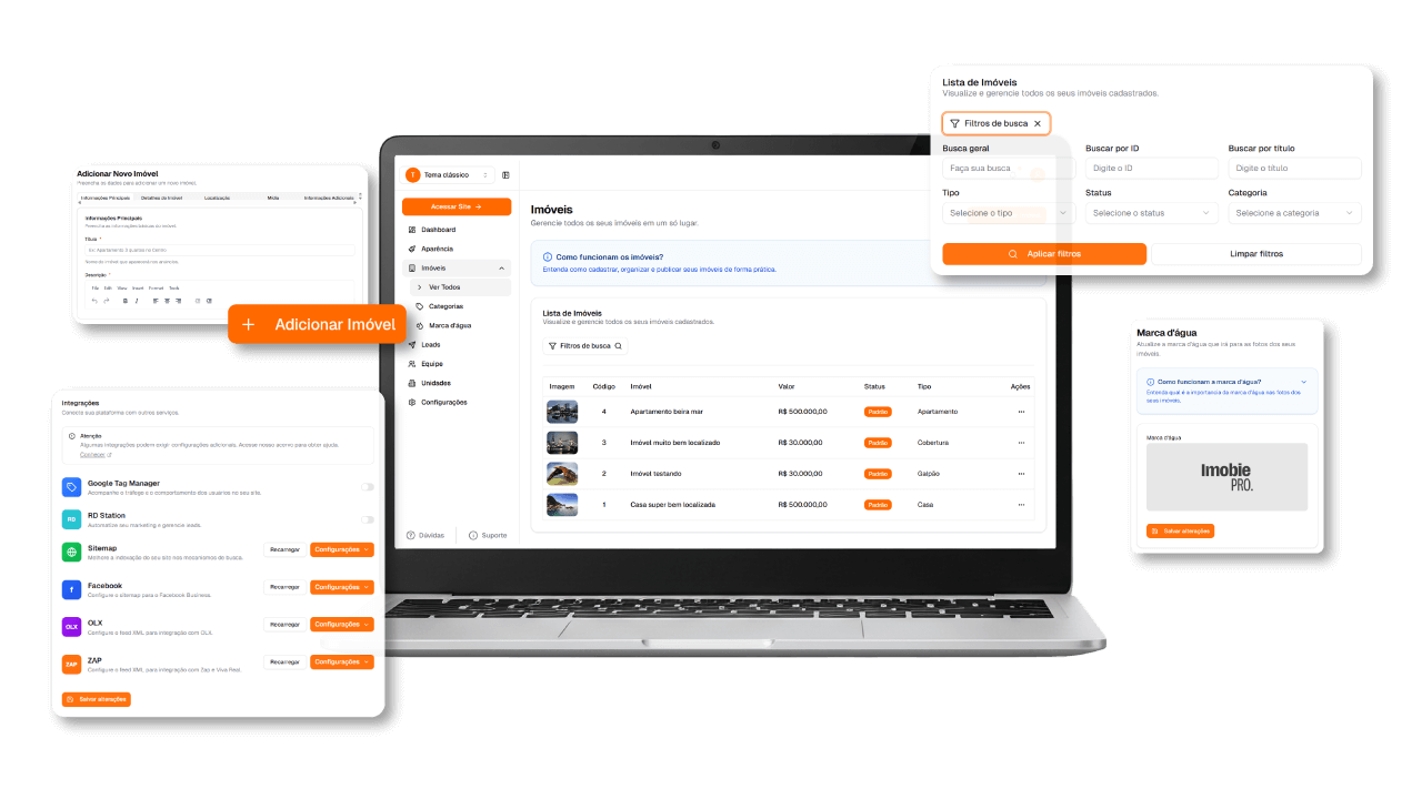 Interface da plataforma